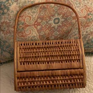 Vintage wicker purse